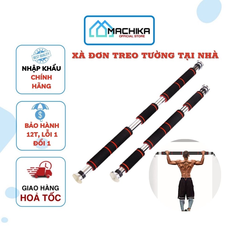 Xà đơn treo tường chịu lực, xà đơn gắn cửa gắn tường tuỳ chỉnh tập thể dục thể thao tại nhà - MACHIKA