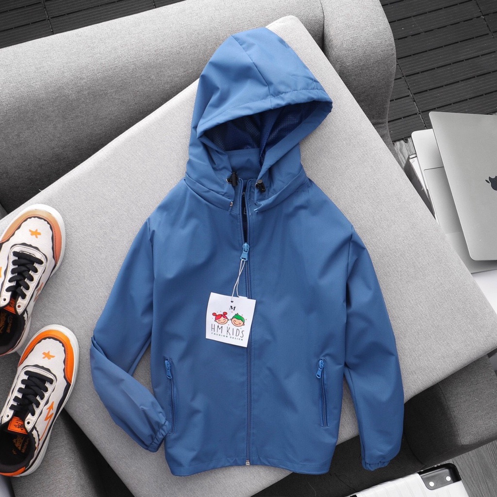 Áo gió cho bé , Áo khoác mùa đông trẻ em có túi trong hai túi xỏ có khóa tiện lợi