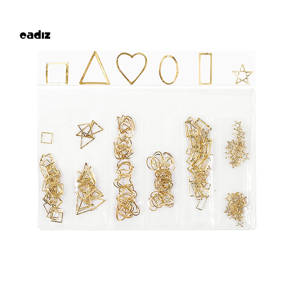 Hộp Phụ Kiện Đinh Tán Kim Loại Hình Trăng Sao Trang Trí Móng Nghệ Thuật