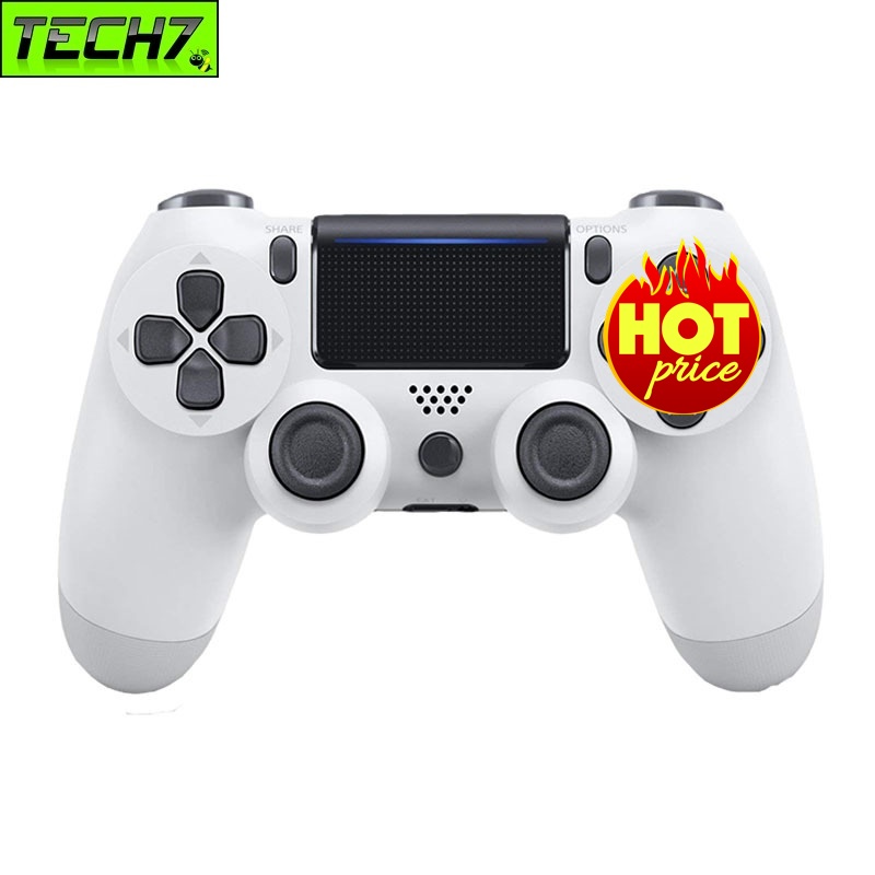 Gamepad Tay Game Không dây Bluetooth PS4 White cho máy tính - điện thoại - máy game Console