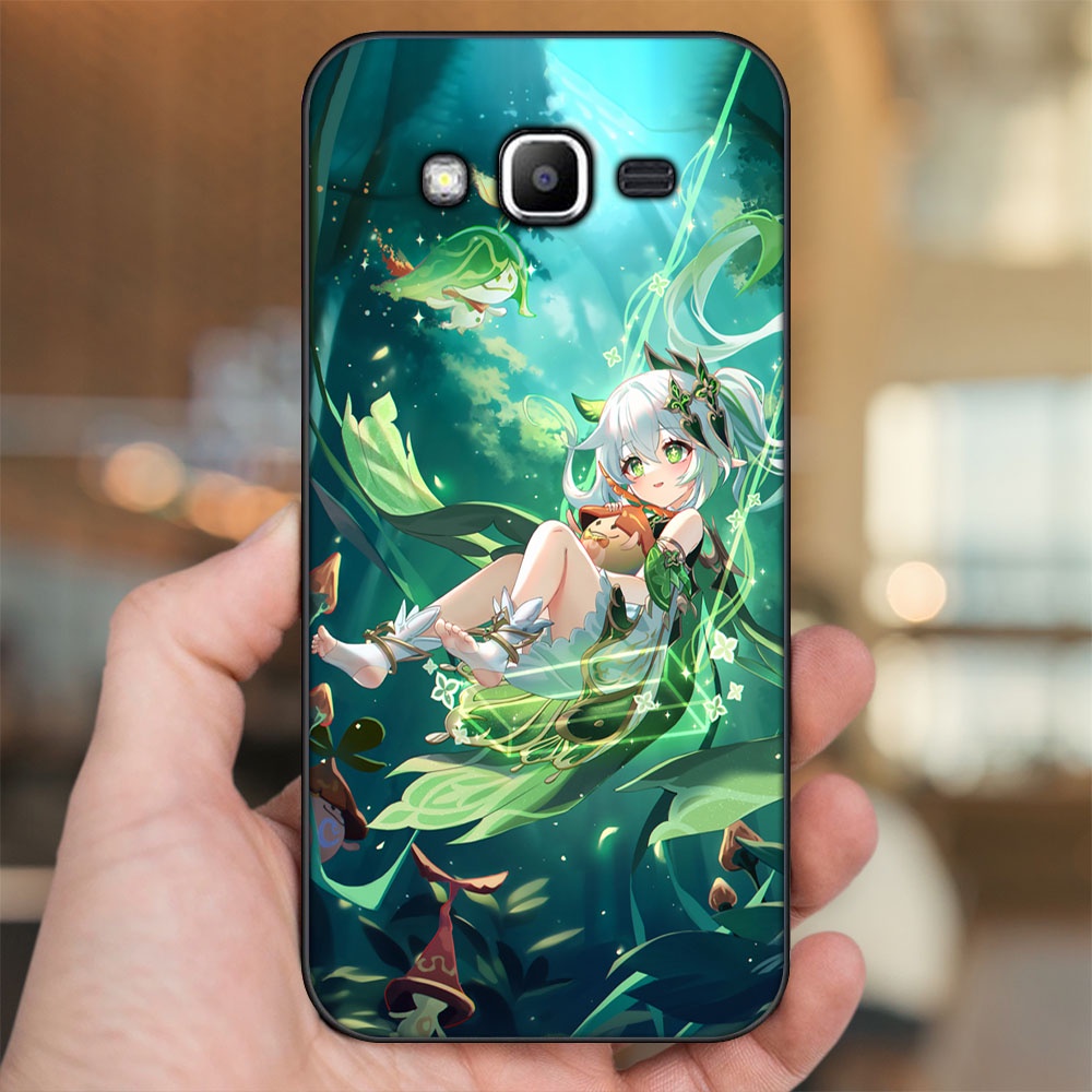 Ốp lưng Samsung J2 Prime, J3 2016, J5 2015 viền đen in hình Nahida Genshin Impact