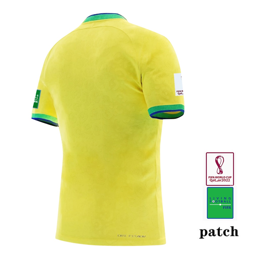 Áo Bóng Đá Màu Vàng Size S-2XL * Số 22-23 Phong Cách Brazil