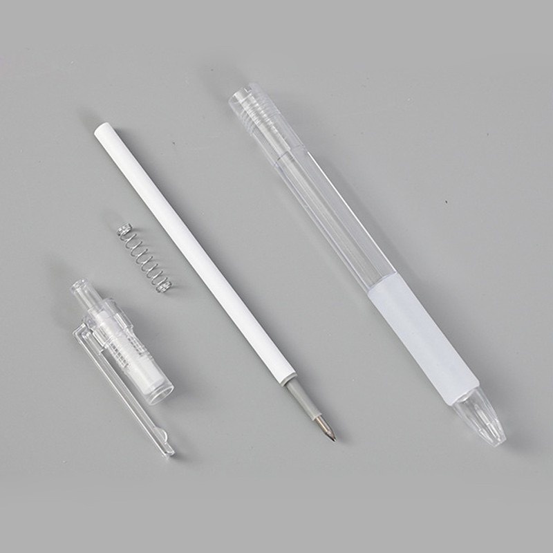Bút bi nước trong suốt mực gel màu đen ngòi 0.5mm dễ thương