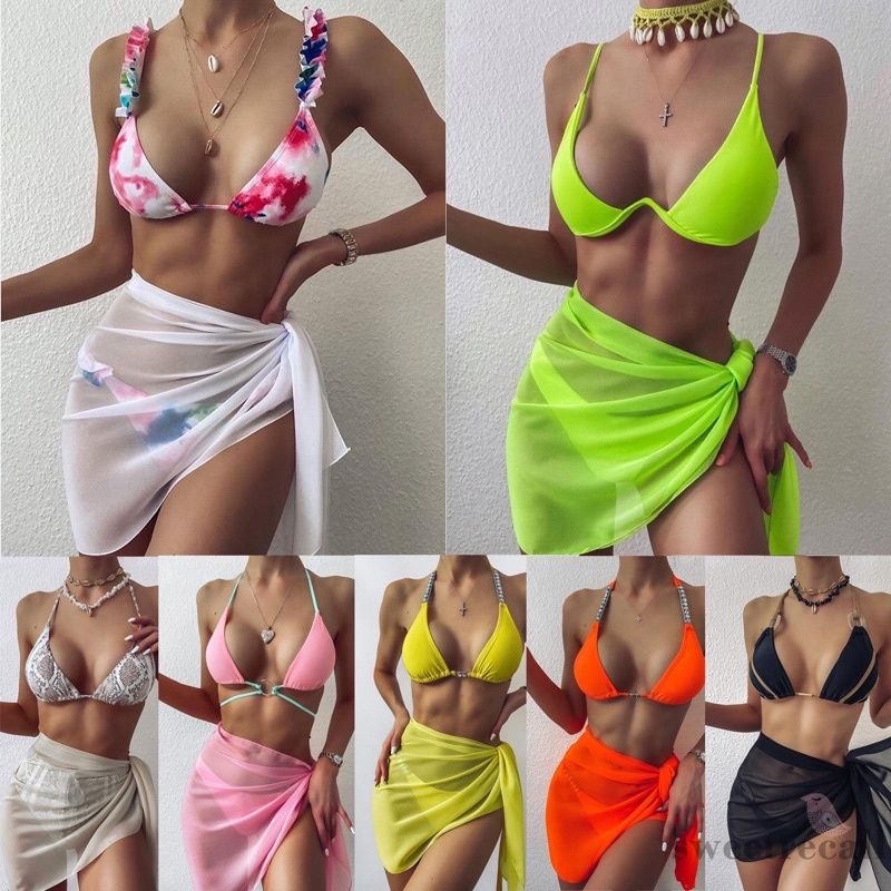 khăn voan tam giác phối bikini, khăng quấn mông...đa năng mặc