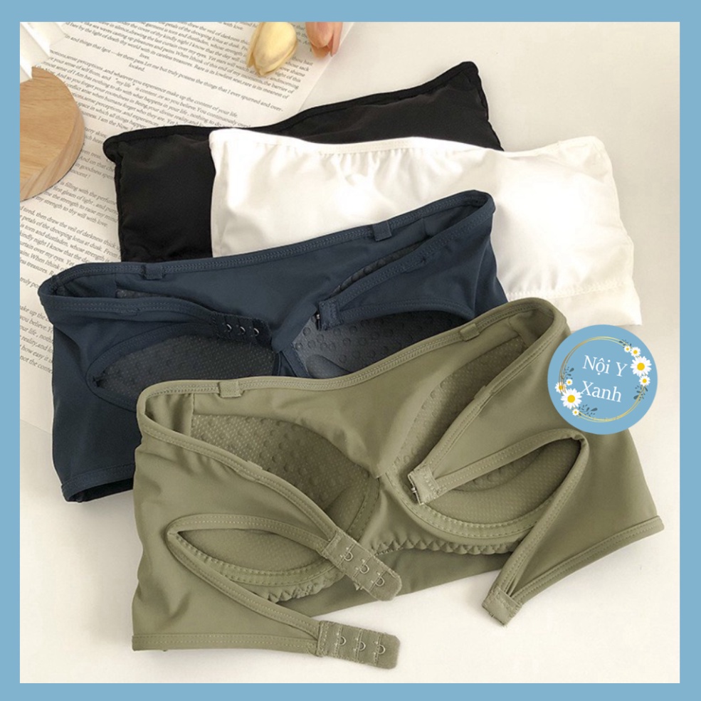 Áo Bra Quây Ngang Đúc Su Mẫu Mới Đệm Đẩy Ngực Móc Kép Sexy A.96 nội y xanh, chất đẹp, deal tốt