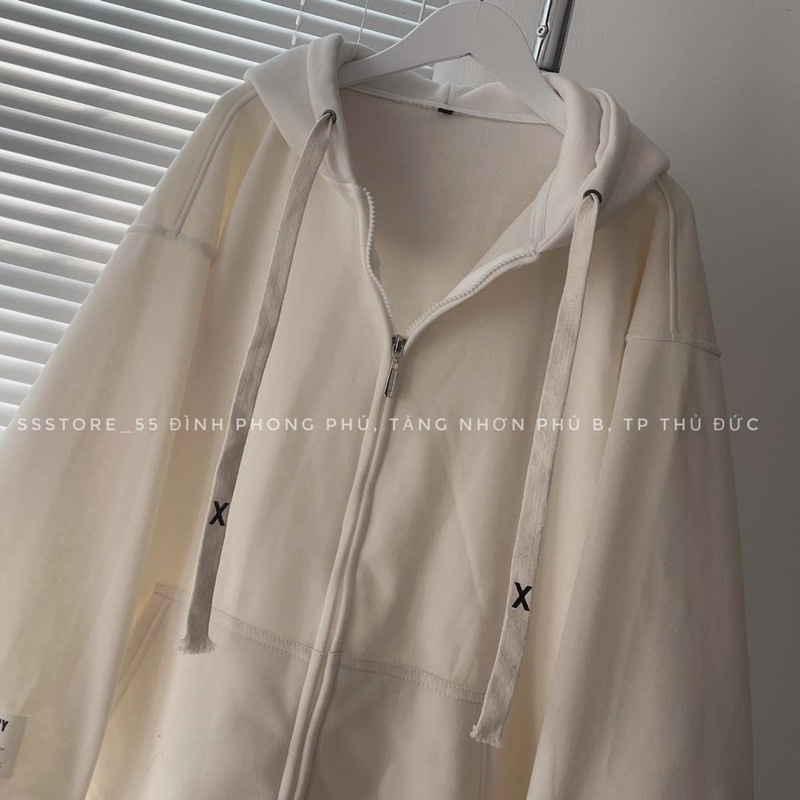 Áo Hoodie Zip Khoác Kéo Nỉ Ngoại Tag X ROCKTORY Nhiều Màu Form Rộng Unisex Nam Nữ