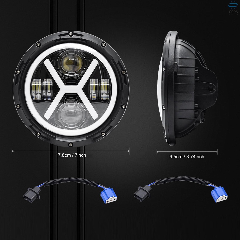 Đèn pha LED 500W 6000K 30000LM 7inch chống thấm nước IP67 chất lượng cao dành cho xe hơi