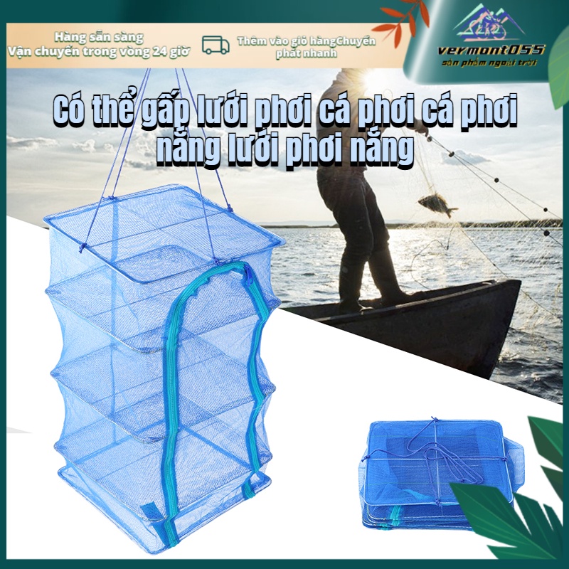 Có thể bán buôn Lưới có thể thu gọn Treo giàn phơi chống ruồi Lồng bảo quản thực phẩm khô Túi đựng Vermont055 Hàng giao ngay