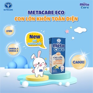 Thùng sữa nước pha sẵn Nutricare Metacare ECO - phát triển não bộ chiều cao tiêu hoá (110ml x 48 hộp)