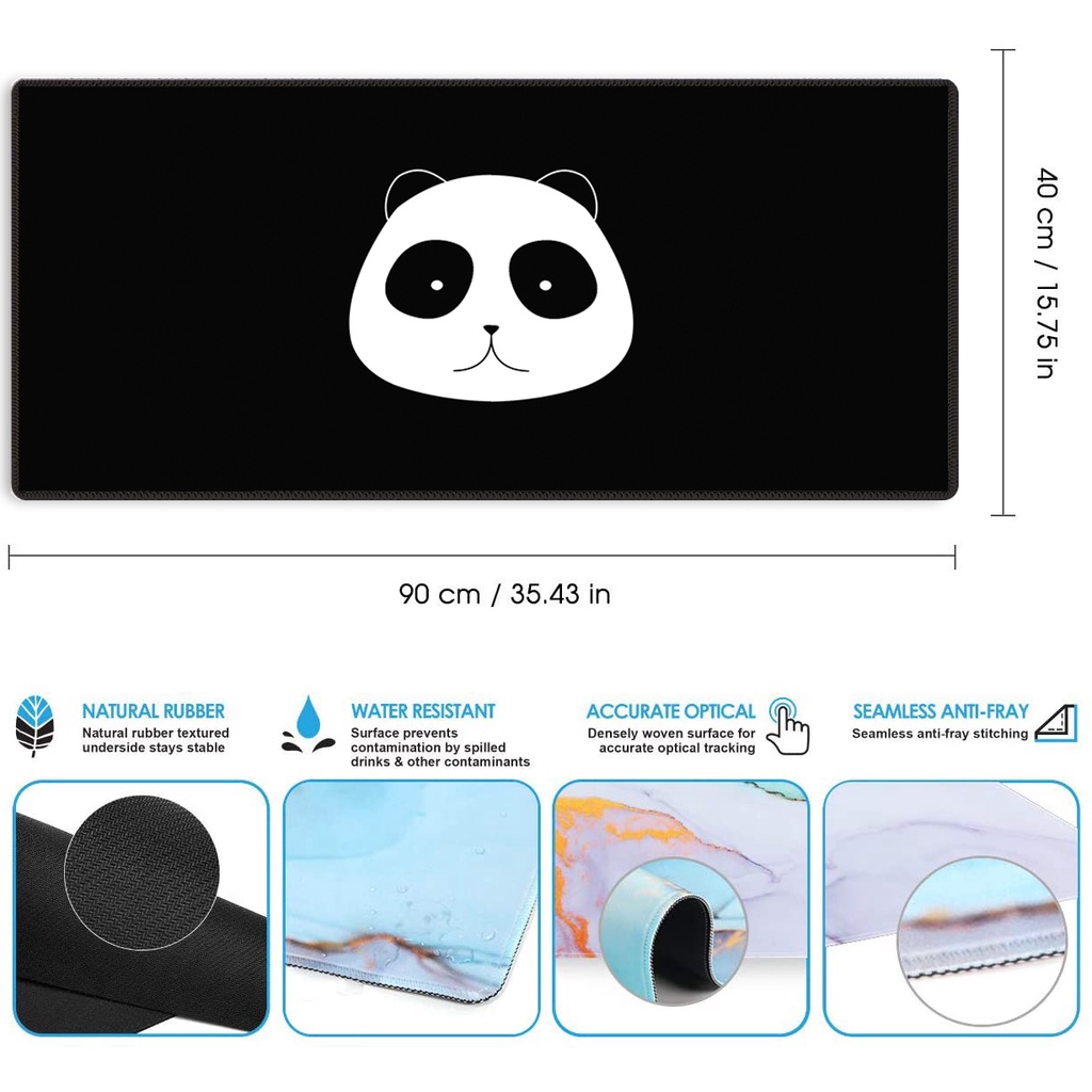 Miếng Lót Chuột Và Bàn Phím Hình Gấu Trúc Dễ Thương