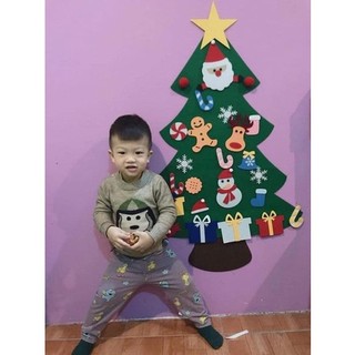 Cây Thông Noel Dán Kèm Phụ Kiện ( không đèn nháy)$