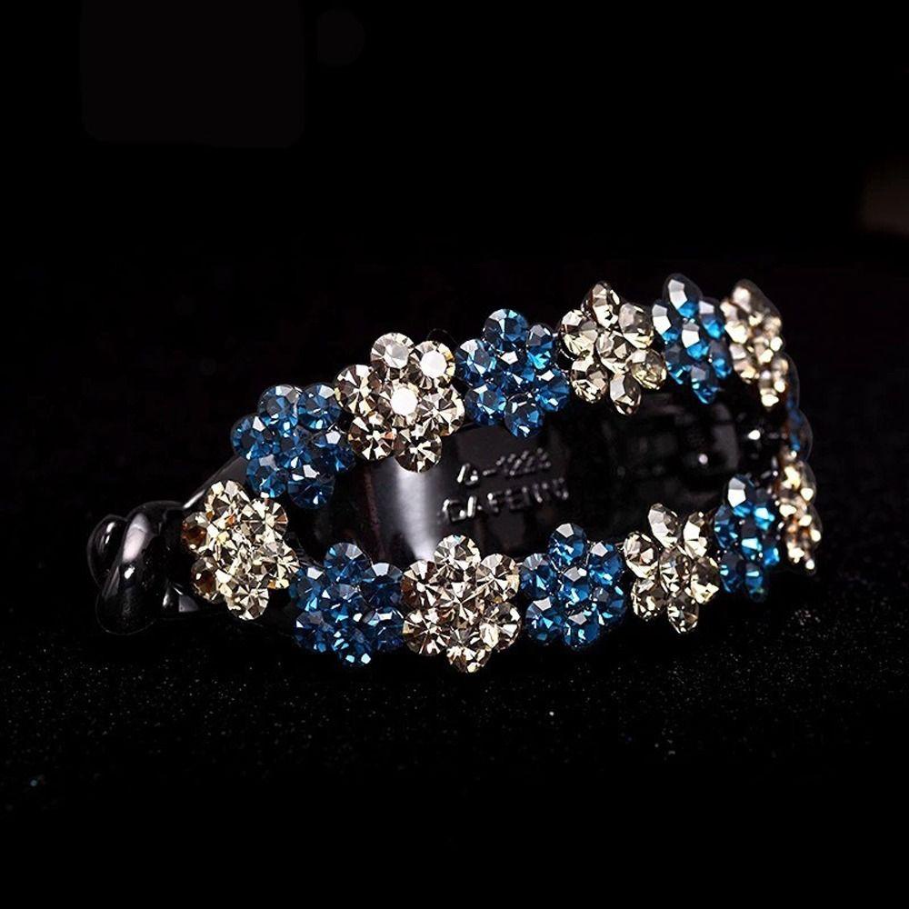 Kẹp Tóc Hình Quả Chuối Đính Đá Lấp Lánh Thời Trang Cho Nữ|Kẹp Tóc Đuôi Ngựa Xinh Xắn Thời Trang