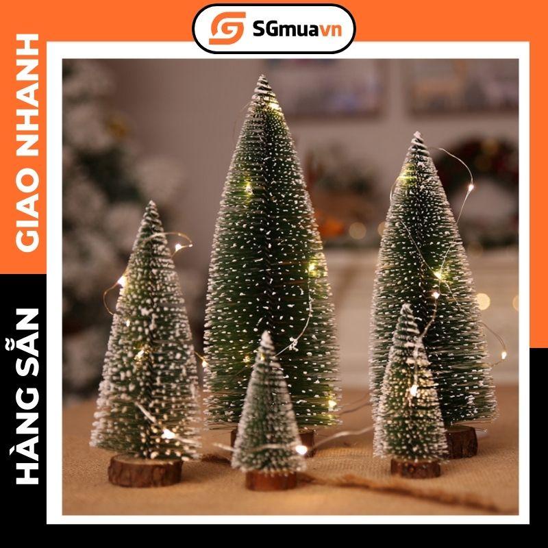 Cây thông mini trang trí tiểu cảnh giáng sinh