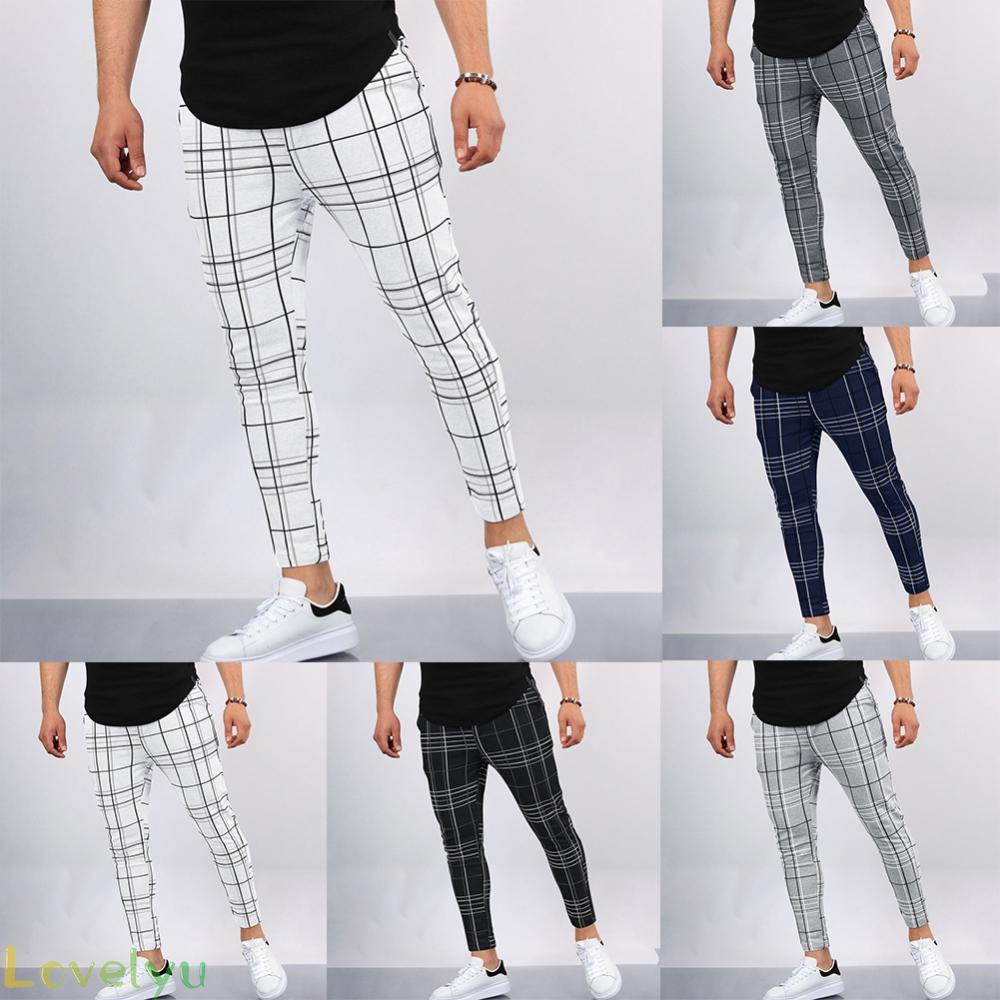 [CRAZY SALE]Adults Male Mens Pants M~3XL Slim Fit Straight Breathable Casual Casul