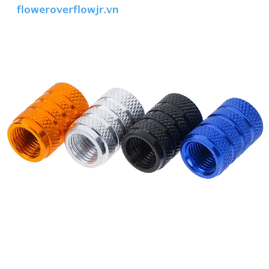 4 Nắp Van Bánh Xe Hơi Bằng Nhôm Chống Bụi Tiện Dụng