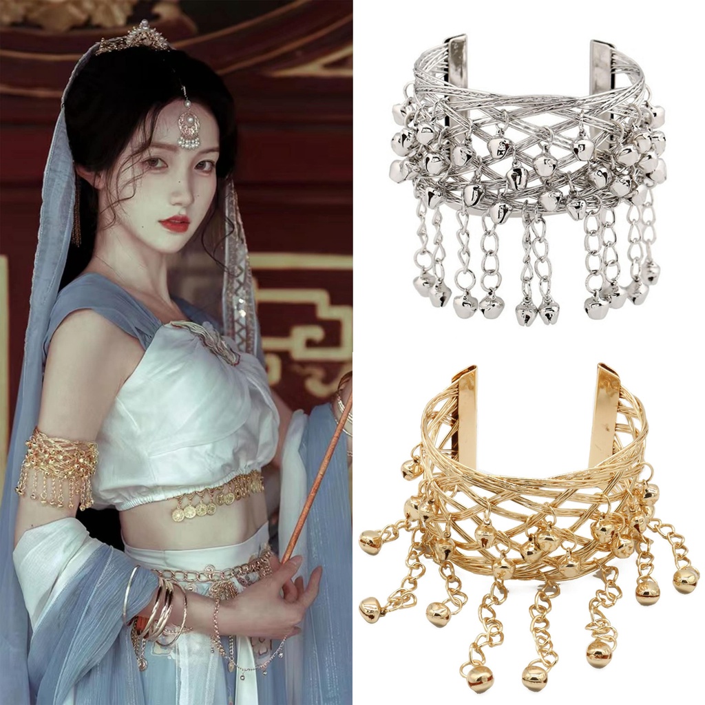 Vòng đeo bắp tay phụ kiện tây vực phong cách bohemian mông cổ cosplay vũ nữ cổ trang