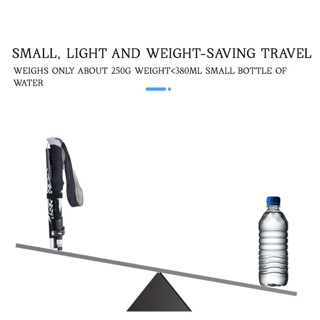 Gậy Leo Núi Gấp Gọn 5 Phần Chống Trượt Dễ Dàng Sử Dụng