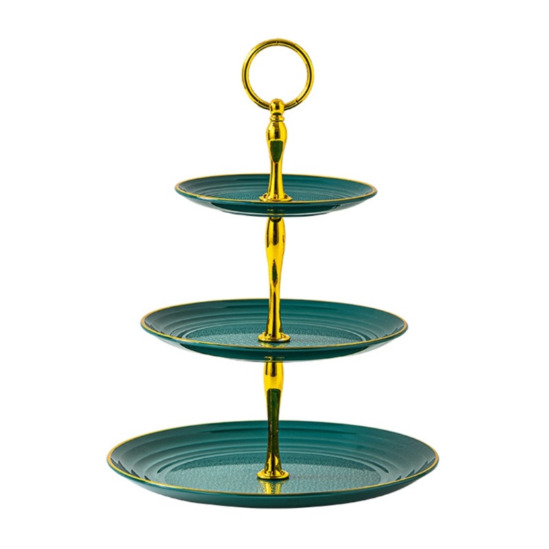 Giá Đỡ Trưng Bày Bánh Trái Cây / Bánh Cupcake / Món Tráng Miệng 3 Tầng Bằng Nhựa Dành Cho Tiệc Cưới