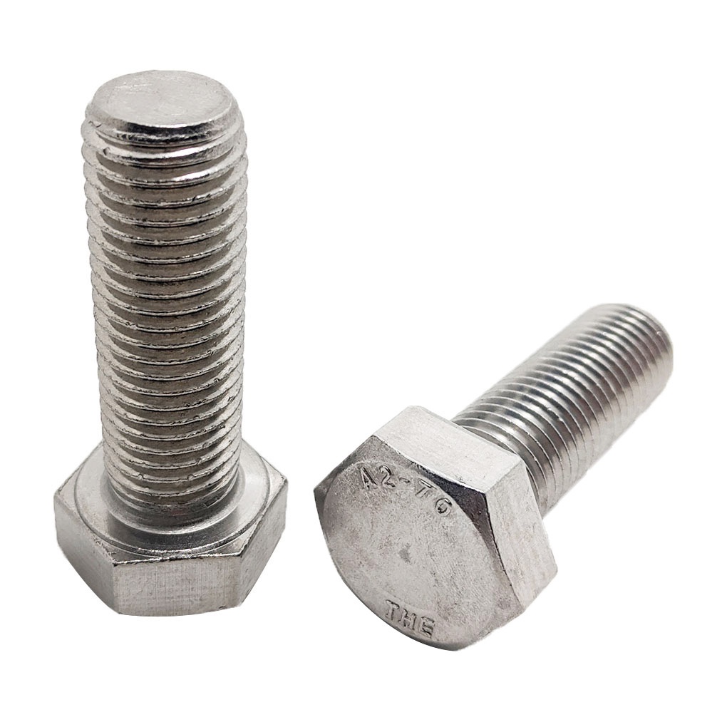 Bulong Đầu Lục Giác Inox 304 DIN931 & DIN 933 Đường Kính M20 (Chiều Dài Từ 40mm - 250mm)