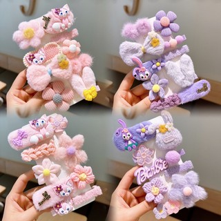 Set 10 nơ cài tóc đính hoa dễ thương cho bé gái
