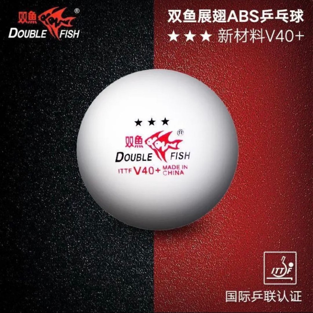 Hộp 6 Quả bóng bàn thi đấu Double Fish V40+ 3*- Banh bóng bàn Double fish V40+ đạt tiêu chuẩn thi đấu quốc tế