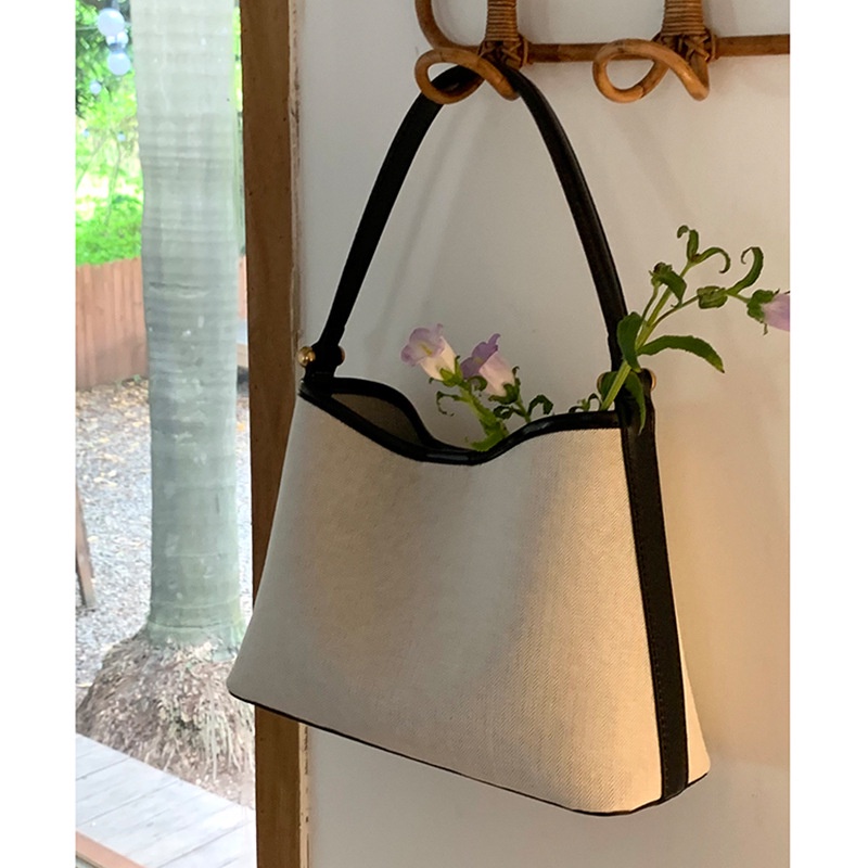 Túi Xách Vải Canvas Thiết Kế Trẻ Trung Phong Cách Hàn Quốc Cho Bạn Gái