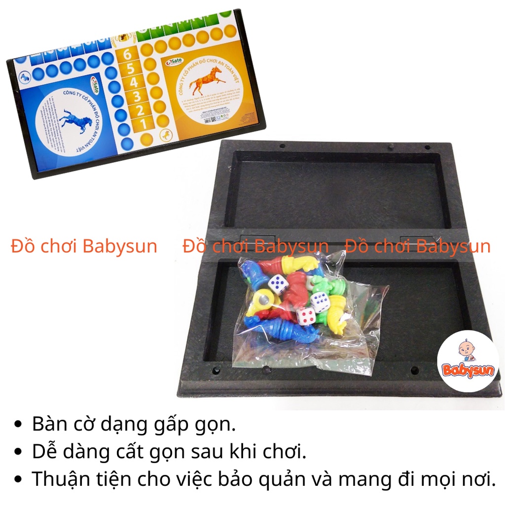 Đồ chơi Tết Đinh Thìn 2024 - Bộ đồ chơi cờ cá ngựa cao cấp hàng Việt nam chất lượng cao an toàn cho bé