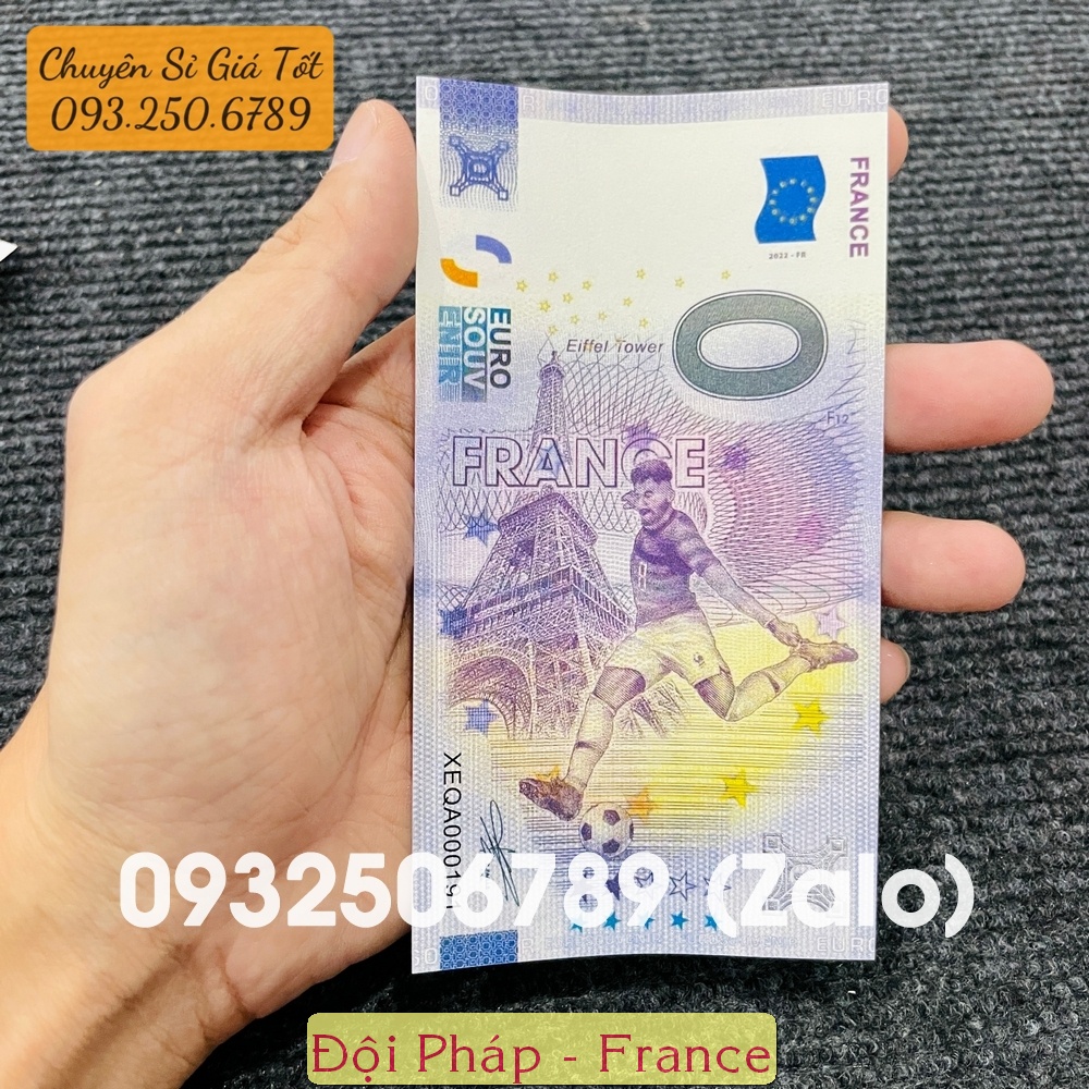 Tiền kỷ niệm 0 Euro Worlld Cup 2022 quà tặng ngày hội bóng đá