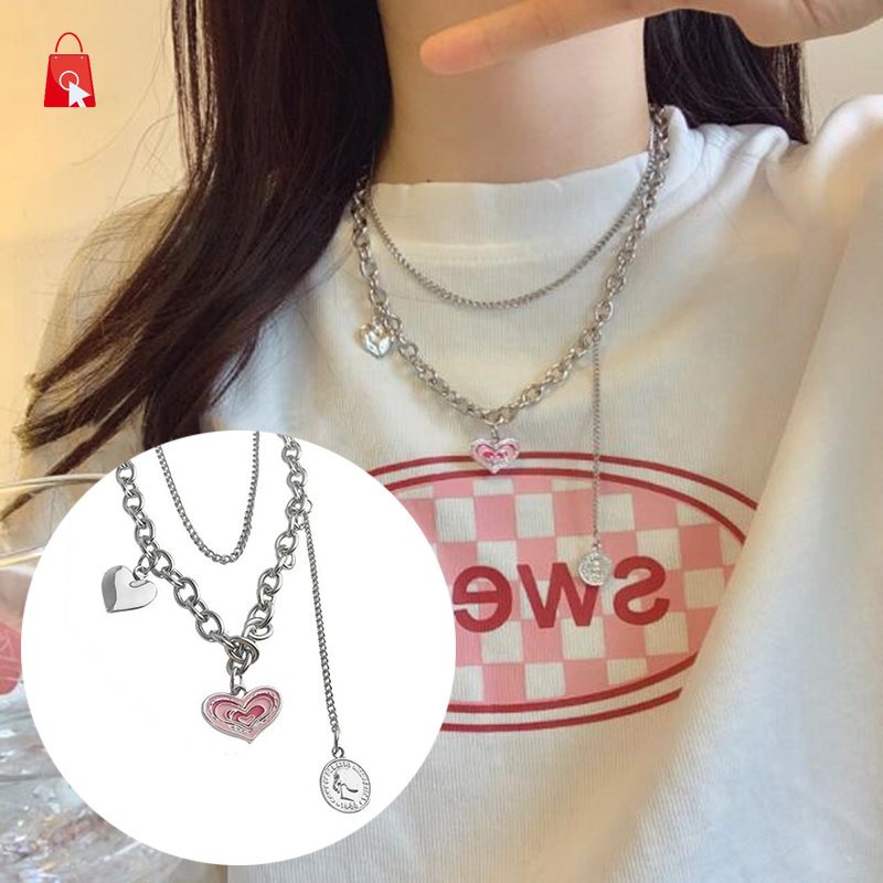 Vòng cổ Mặt Hình Bướm / Trái Tim Đính Ngọc Trai Thời Trang Cho Nữ