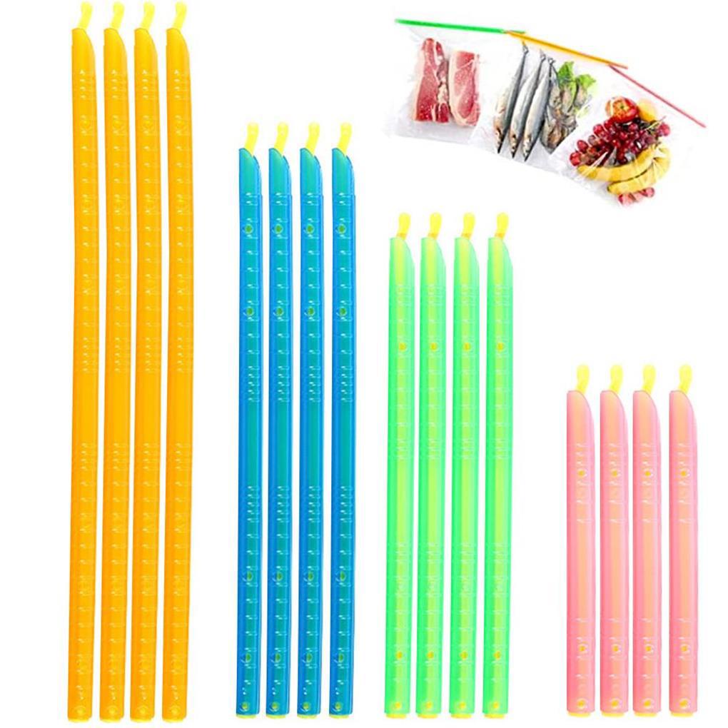 Set 16 Que Kẹp Niêm Phong Túi Thực Phẩm Nhiều Màu Sắc Cho Nhà Bếp