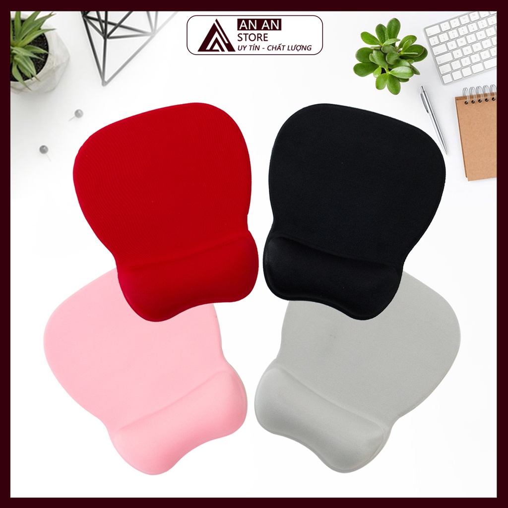 Lót Chuột Đệm Kê Tay Trái Tim Cao Cấp 245 x 195 mm
