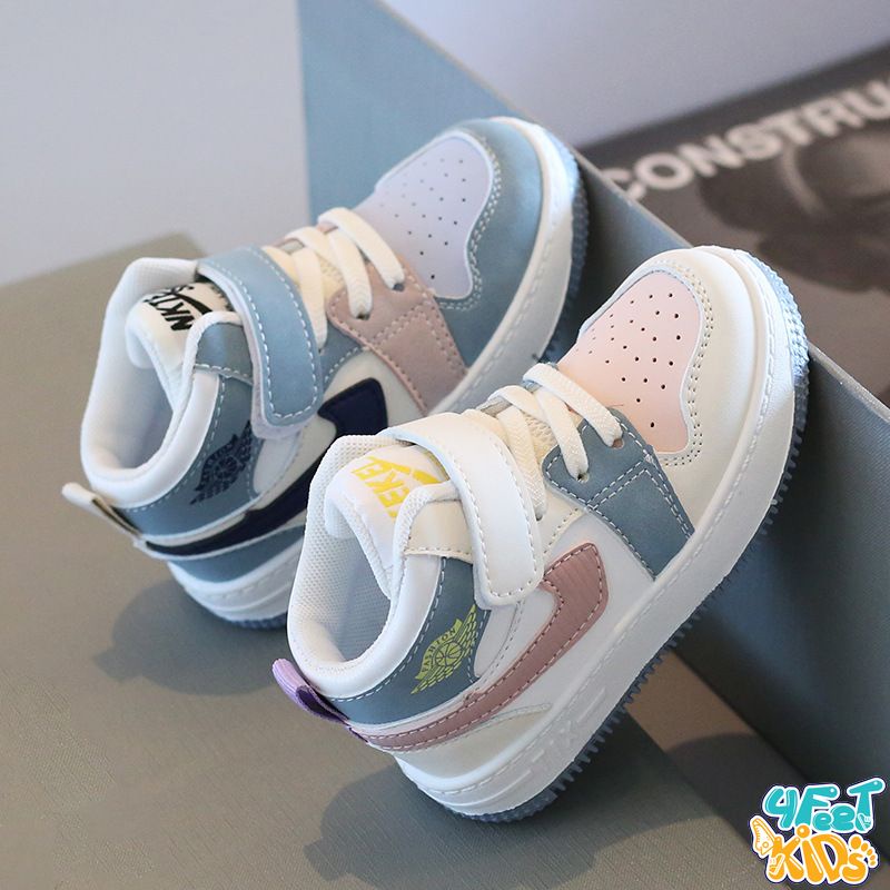 Sneaker Force 2 x Blue cho bé trai bé gái từ 1-7 tuổi, mẫu sneaker cao cổ đi liền cùng năm tháng oufit siêu đỉnh cho bé