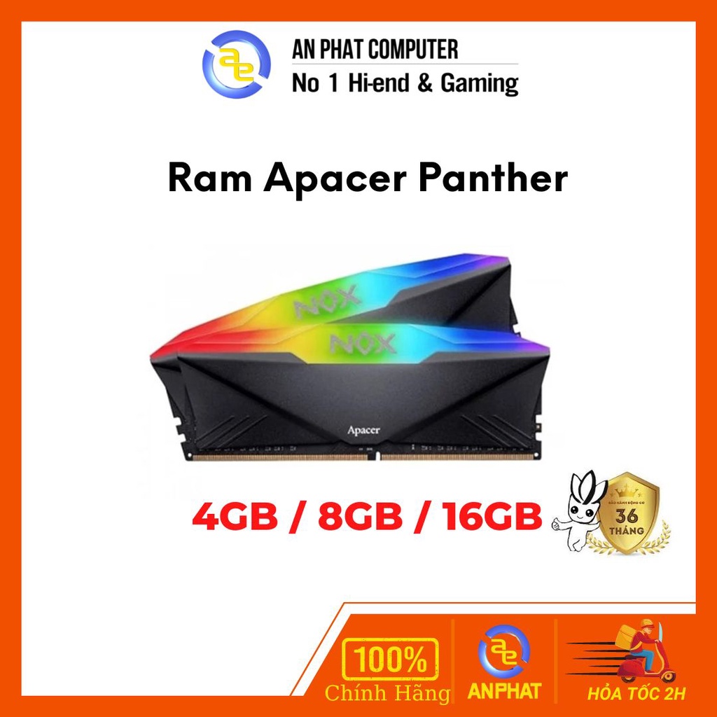 Ram Apacer Panther 4GB/8GB/16GB DDR4 2666MHz/3200Mhz - Hàng Chính Hãng BH 36 tháng
