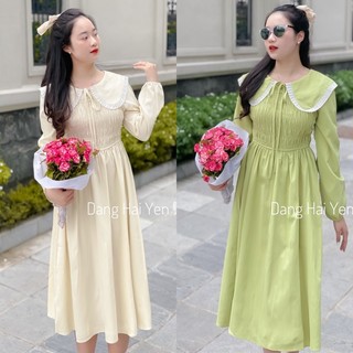 Váy thiết kế Lia dáng dài ngực eo chun mềm siêu co giãn tiểu thư