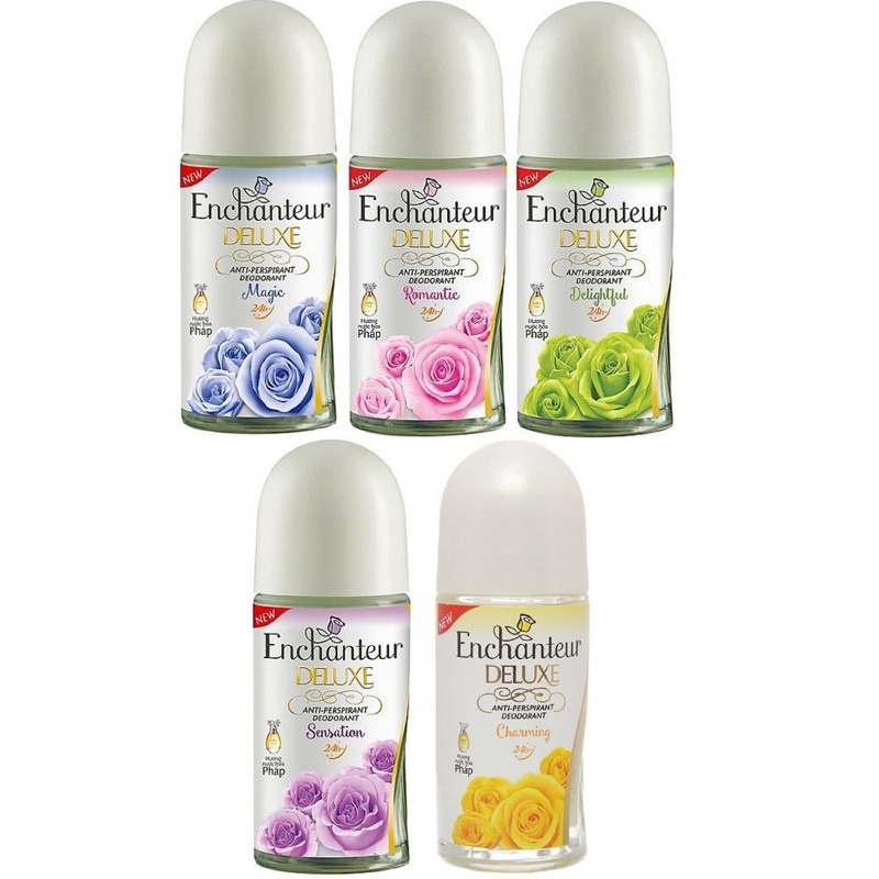 lăn khử mùi trắng da enchanteur (đủ mùi)