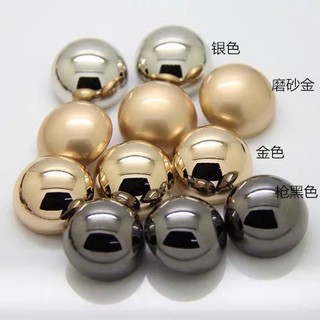 Button. Nút Áo Khoác Hình Nấm Tròn Bằng Kim Loại Cao Cấp