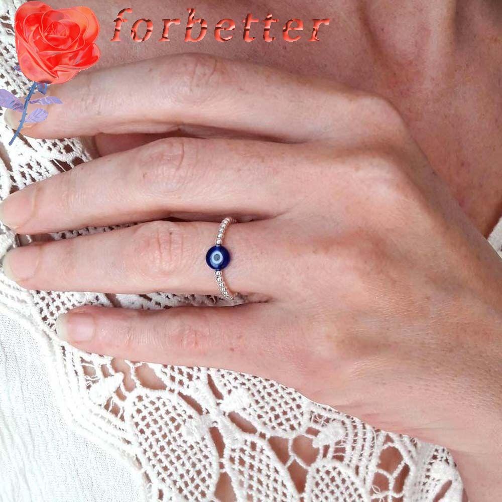 Nhẫn Trang Sức Phối Hạt Kim Loại Nhiều Màu Sắc Thời Trang Dành Cho Nữ