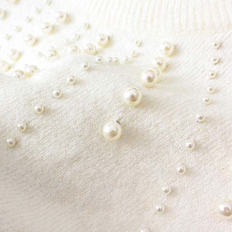 CÓ SẴN Áo len móc đính hạt HM