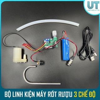 Combo bộ chế máy rót rượu tự động - bộ new 2023 3 chế độ rót - full đèn led báo - cảm biến chạm - pin 15/1 lần sạc