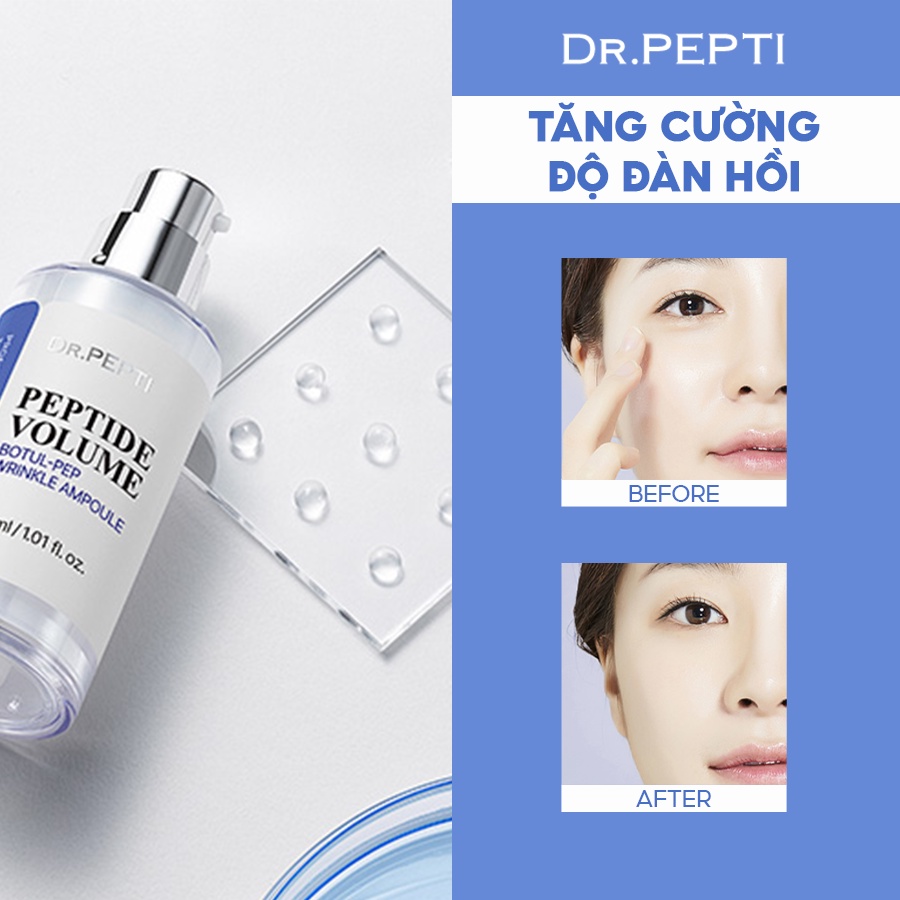 Tinh Chất Làm Mờ Nếp Nhăn Dr.Pepti Peptide Volume Botul-Pep Wrinkle Ampoule 30ml