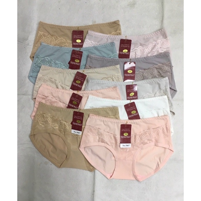 10 Quần lót nữ (3067) TV Hiệu Thịnh Phát. Vải Lưới thông hơi.