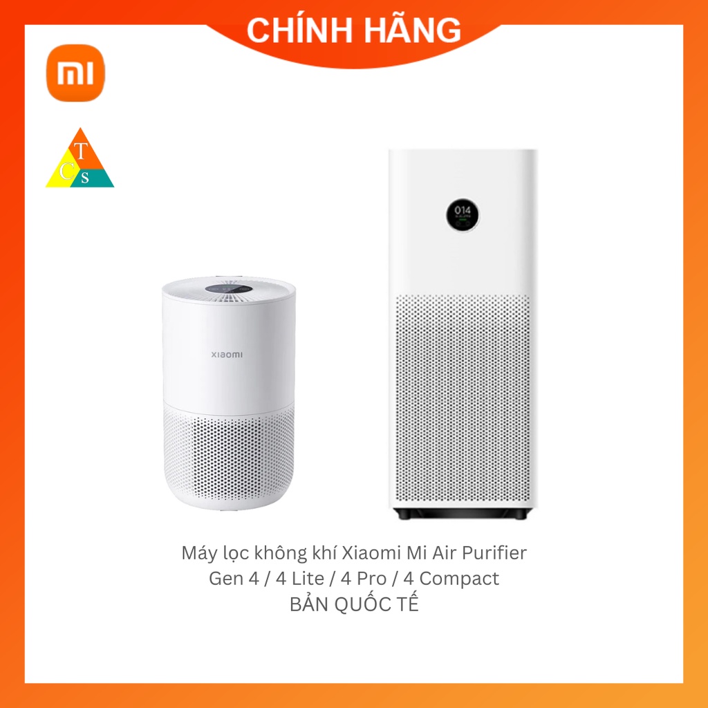 Máy lọc không khí Xiaomi Mi Air Purifier Gen 4 / 4 Lite / 4 Pro / 4 Compact BH 12 tháng (Bản Quốc Tế)