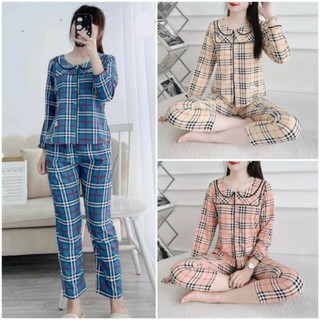 Đồ bộ mặc nhà, mặc sau sinh, đồ ngủ, đồ bộ mùa thu vải lụa mẫu mới