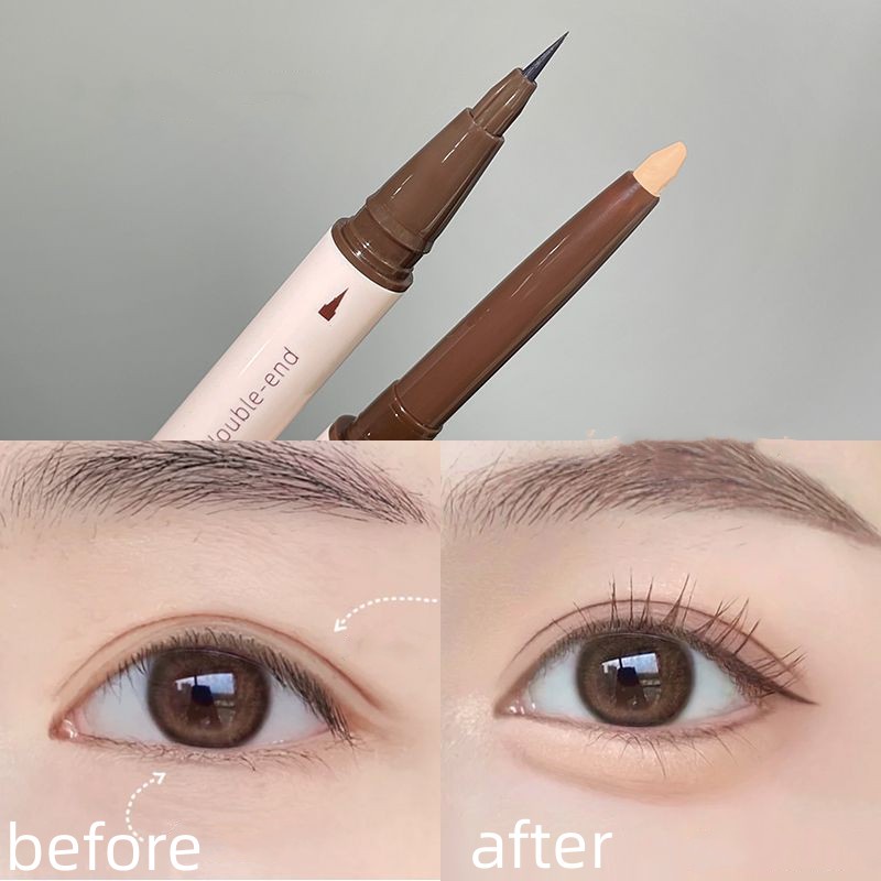 Bút Phấn mắt CHIUEAST 2 Trong 1 Tiện Dụng nhung mịn dạng bút gồm 4 màu tùy chọn