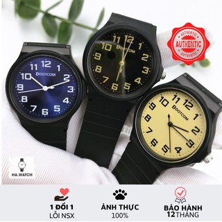 Đồng hồ Unisex DOTCOM - Máy PIN Nhật - size 36mm - dây nhựa dẻo - chống nước 30m - bảo hành 12 tháng