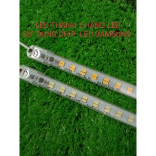 Đèn led thanh 1m dùng  điện 220v(2 đường  led) dùng trang trí kệ,tủ trưng bầy
