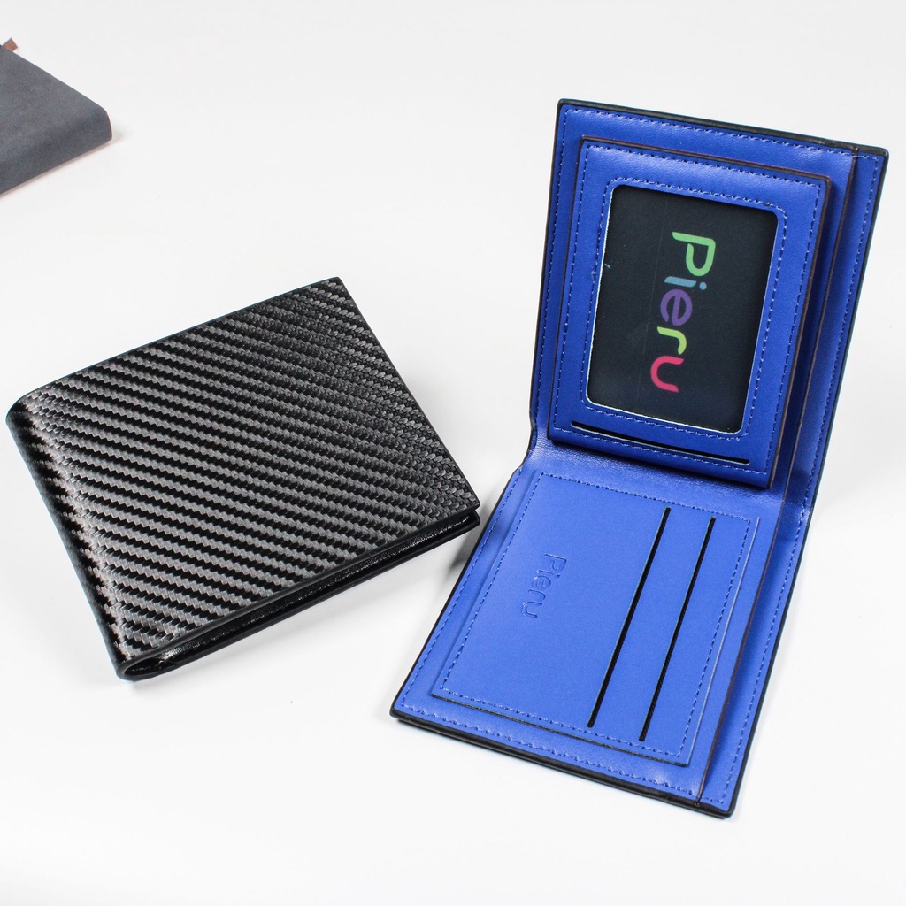 Ví Da Vân Sợi Carbon Thời Trang Cho Nam kj156