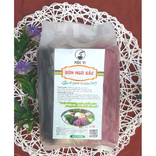 bún ngũ sắc Mộc Vị( 500g)