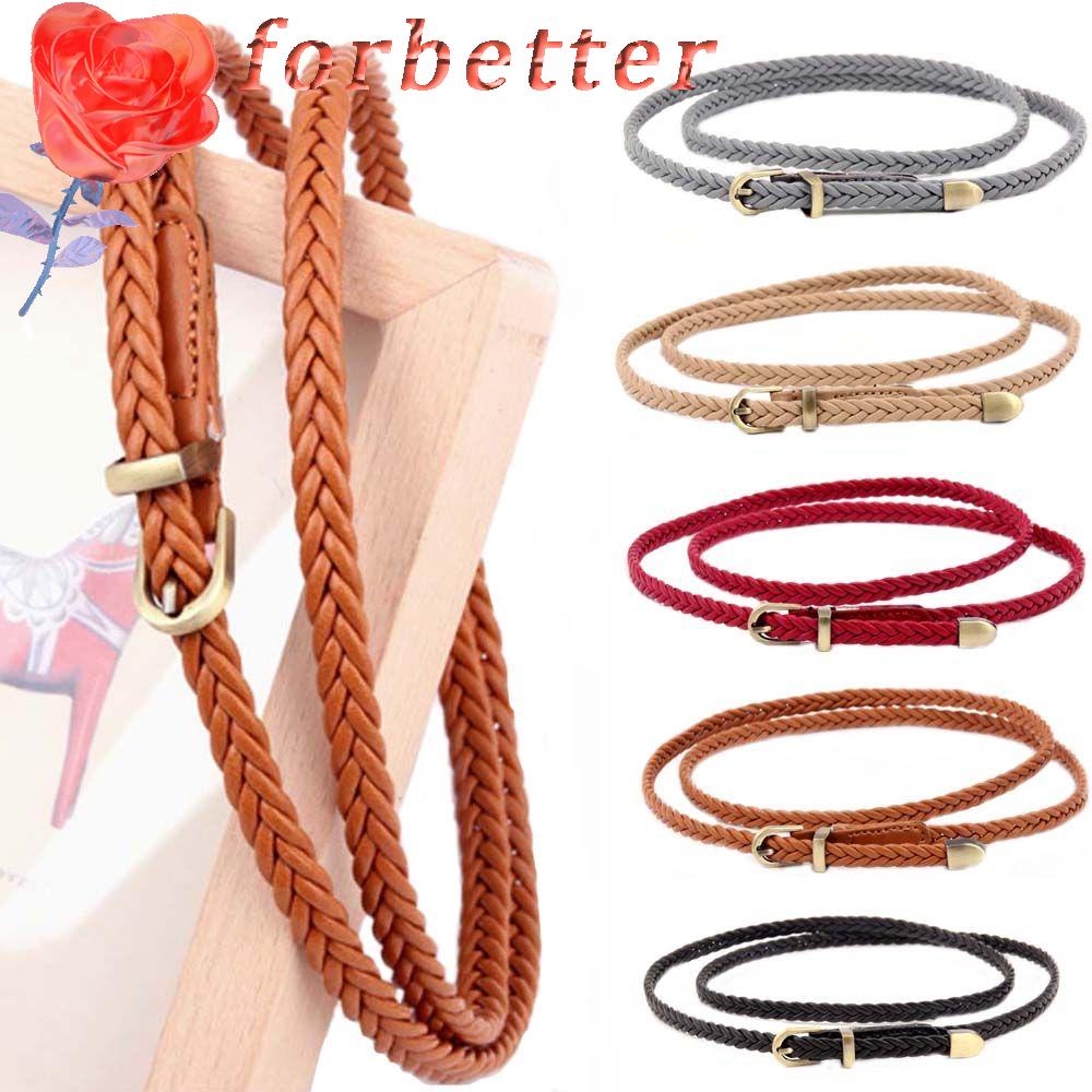 Thắt Lưng Da Pu Khóa Hợp Kim Độc Đáo Thời Trang Cho Nữ