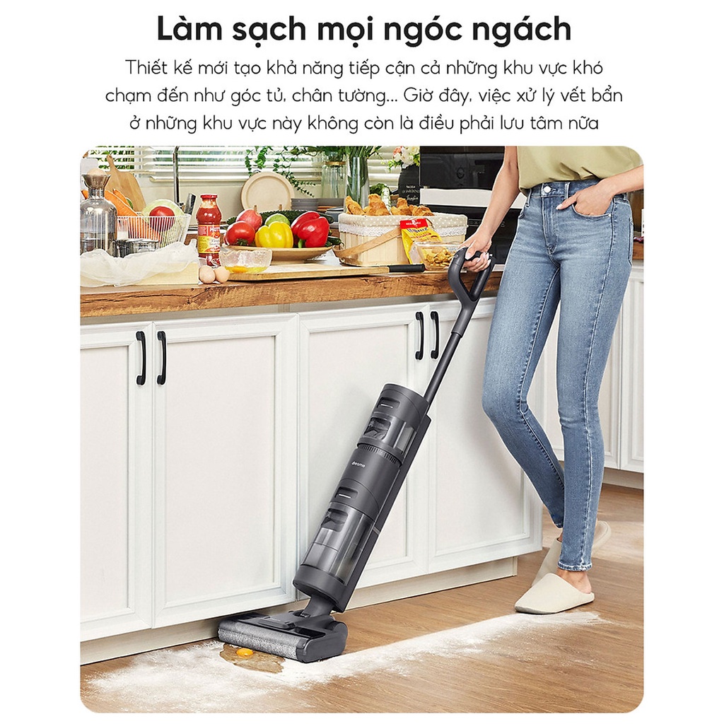 Máy Hút Bụi Dreame H12 Cầm Tay Không Dây Với Ống Gập Tiện Lợi Lực Hút 10000 Pa Siêu Gọn Nhẹ